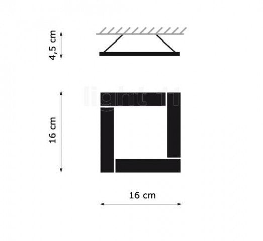 Wall/ceiling lamp VIBIA, Tecto