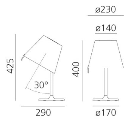 Table lamp PANZERI, Jackie