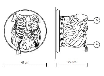 Wall lamp ARTEMIDE, Melete