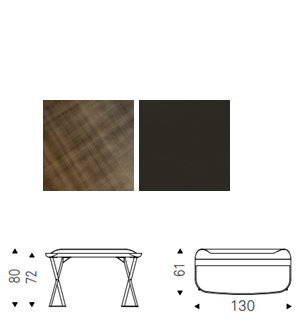 Desk CATTELAN ITALIA, Cocoon Leather
