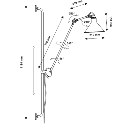 Wall lamp DCWE, N°214