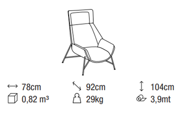 Armchair DITRE ITALIA, Beetle
