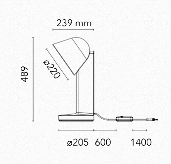 Desk lamp LIGNE ROSET, Very Thin