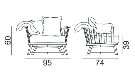 Outdoor chair GERVASONI, Inout 707
