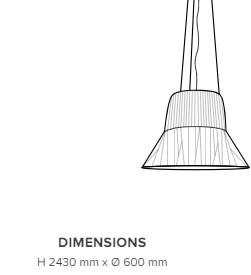 Pendant lamp LIGNE ROSET, Audrey