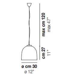 Pendant lamp VISTOSI, Dress