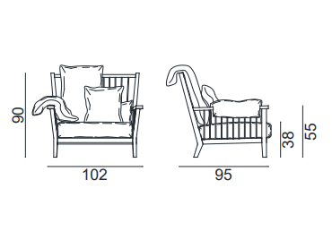 Outdoor chair GERVASONI, Inout 701