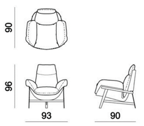 Armchair ARKETIPO, Jupiter 2