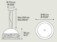 Pendant lamp LODES, Kelly 2