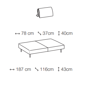 Sofa LE COMFORT, Abbraccio