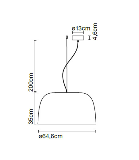 Pendant lamp ARTEMIDE, Nur75