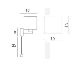 Wall lamp MLE, Penta