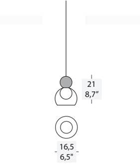 Pendant lamp MOROSINI, Memoria