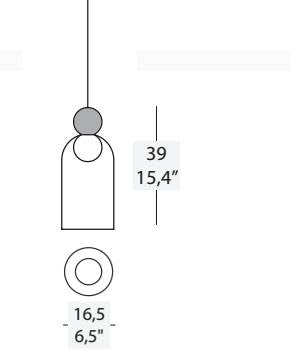 Pendant lamp MOROSINI, Memoria 3