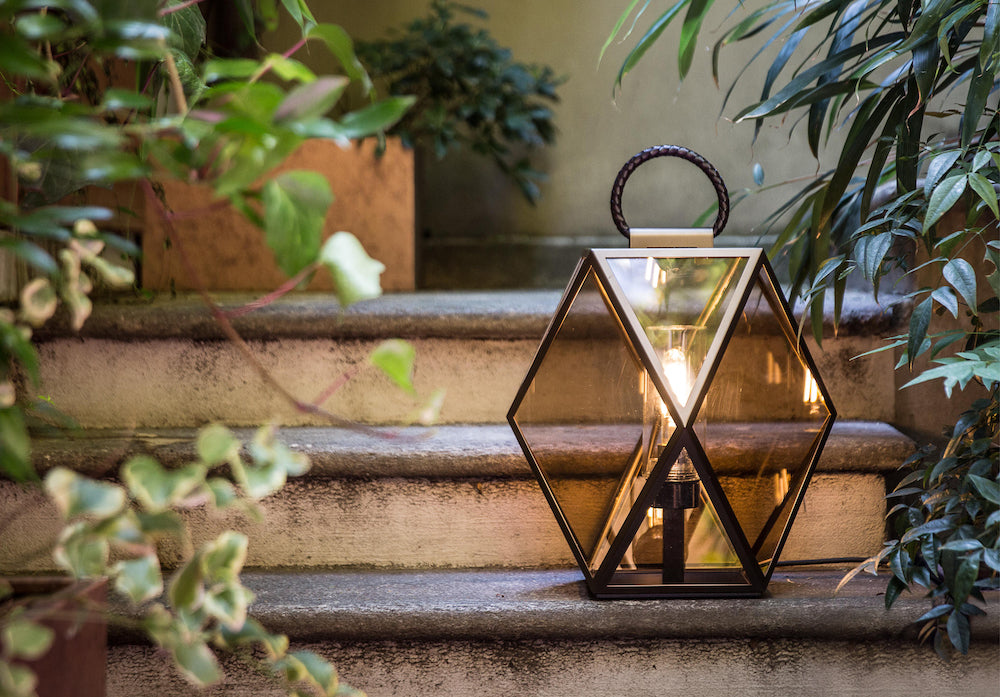 Outdoor floor lamp CONTARDI, Muse (small, bronze)
