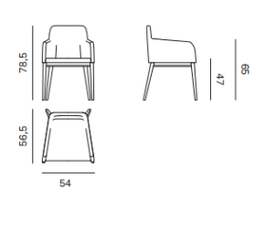 Chair NOVAMOBILI, Candy