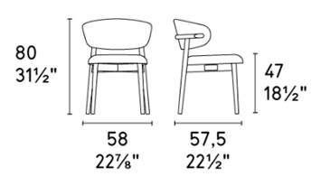 Chair CALLIGARIS, Oleandro wood