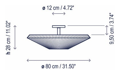Ceiling/wall lamp FOSCARINI, Folio