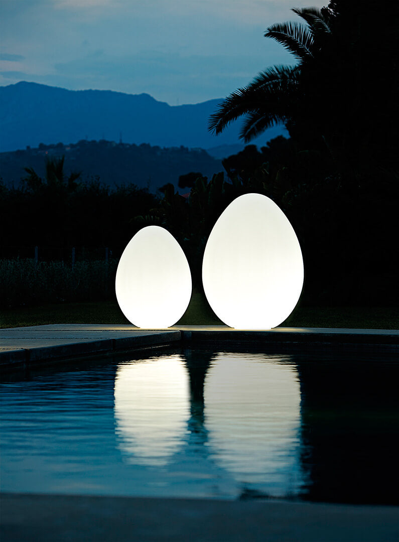 Outdoor floor lamp CONTARDI, Muse (small, white)