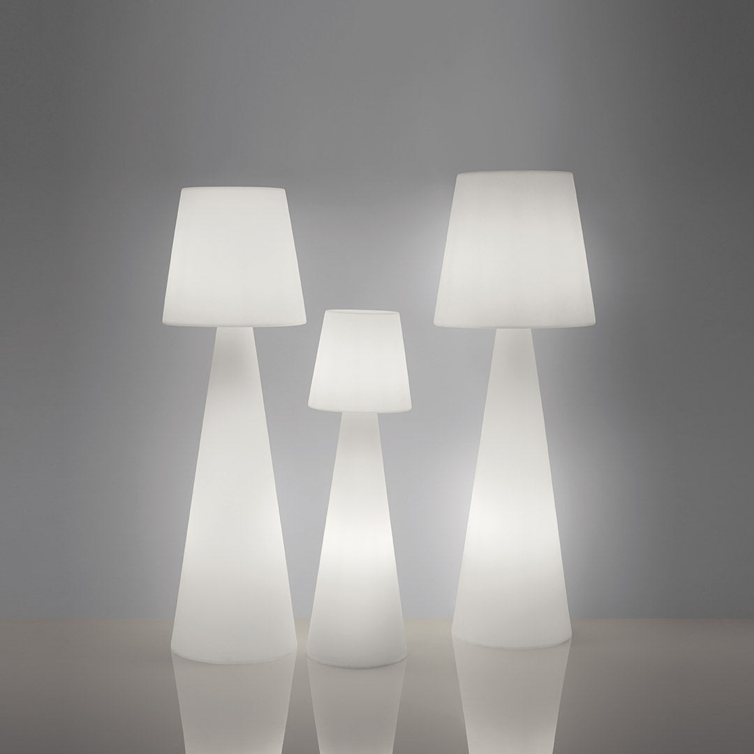 Outdoor floor lamp CONTARDI, Muse (small, white)