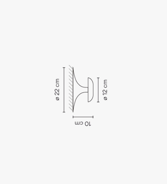 Sieninis šviestuvas VIBIA, Funnel