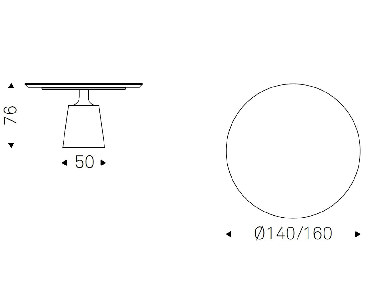 Table CATTELAN ITALIA, Skorpio wood