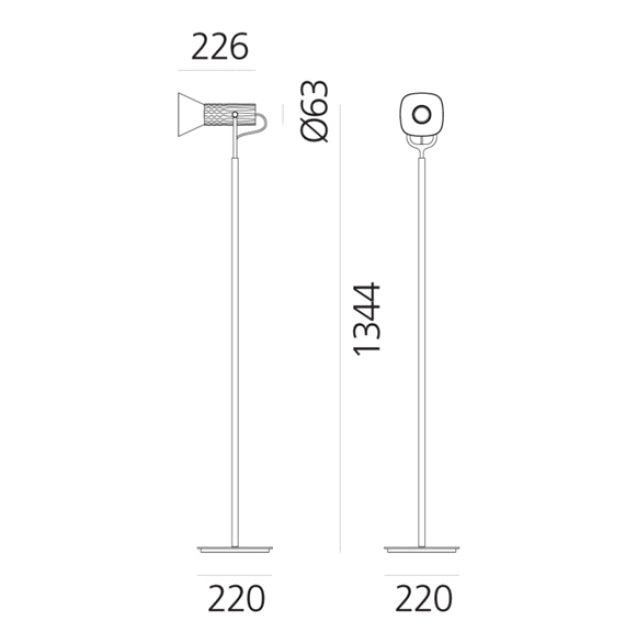 Floor lamp ARTEMIDE, Fiamma