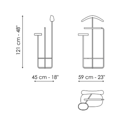 Serving trolley CATTELAN, Mojito Wood