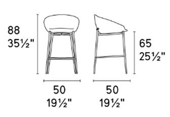 Pusbario kėdė CALLIGARIS, Love