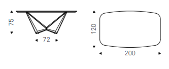 Table CATTELAN ITALIA, Skorpio wood