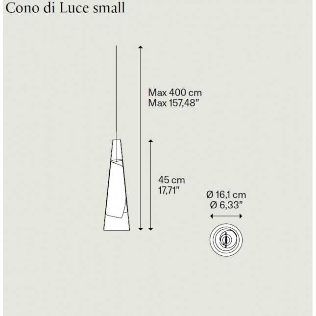 Pakabinamas šviestuvas LODES, Cono di Luce