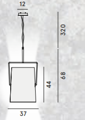 Pakabinamas šviestuvas FOSCARINI/DIESEL, Fork