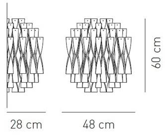 Sieninis šviestuvas AURA, Applique