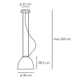 Pakabinamas šviestuvas ARTEMIDE, Nur